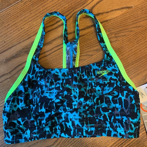 NWT Speedo Endurance Lite Print BikiniTop - Picture 2 of 5